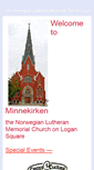 Mobile Screenshot of minnekirken-chicago.org